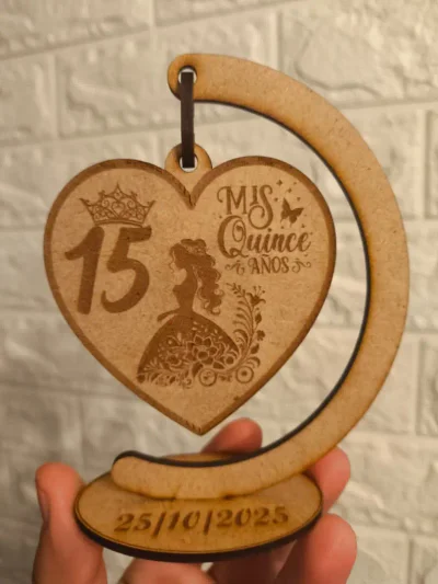 Corazón Colgante para Quinceañera