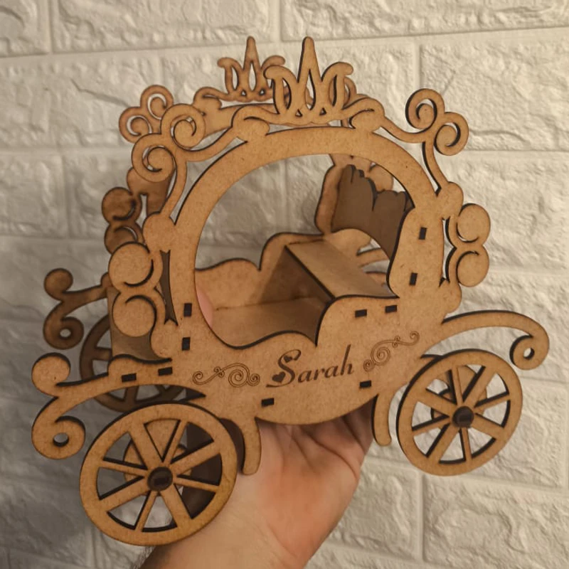 Carruaje de Princesa en MDF para 15 Años - Vista principal