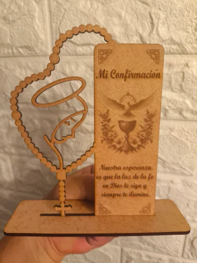 Rosario con placa de Mi Confirmación